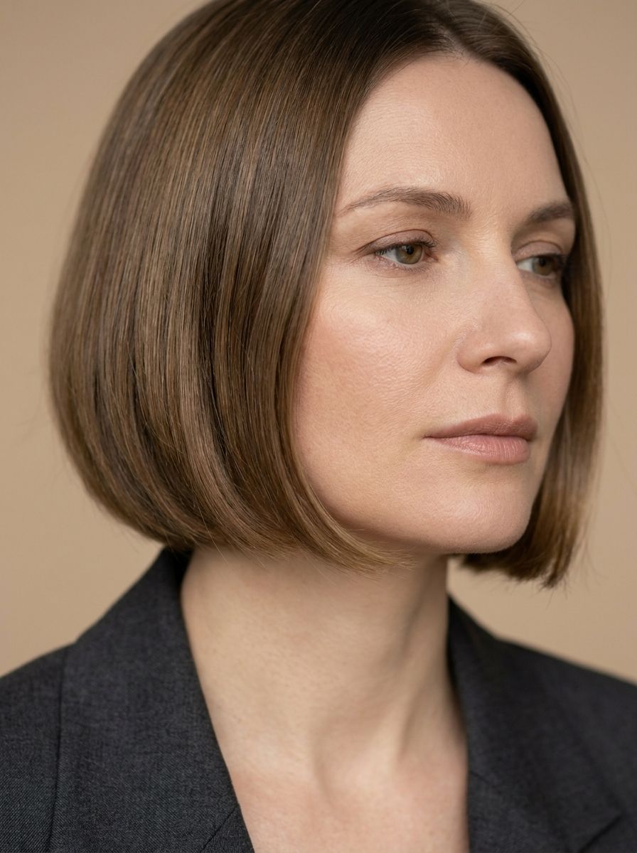 Sleek French Bob mit weichen Spitzen - Sleek Frisuren für kurze Haare